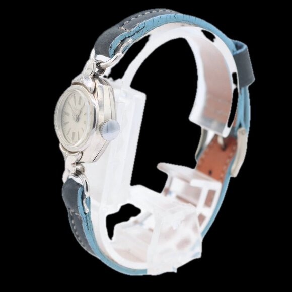 Vintage Wycoflex Cocktail Ladies Mechanical Wristwatch Steel & 10k White RGP